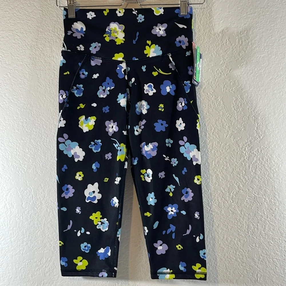 Champion Women's Sport Floral Print Knee Tight Size Small NEW - Picture 3 of 14